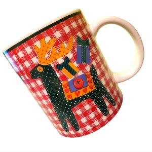 Holiday 1997 Vtg Stoneware Mug By Riviera Van Beer